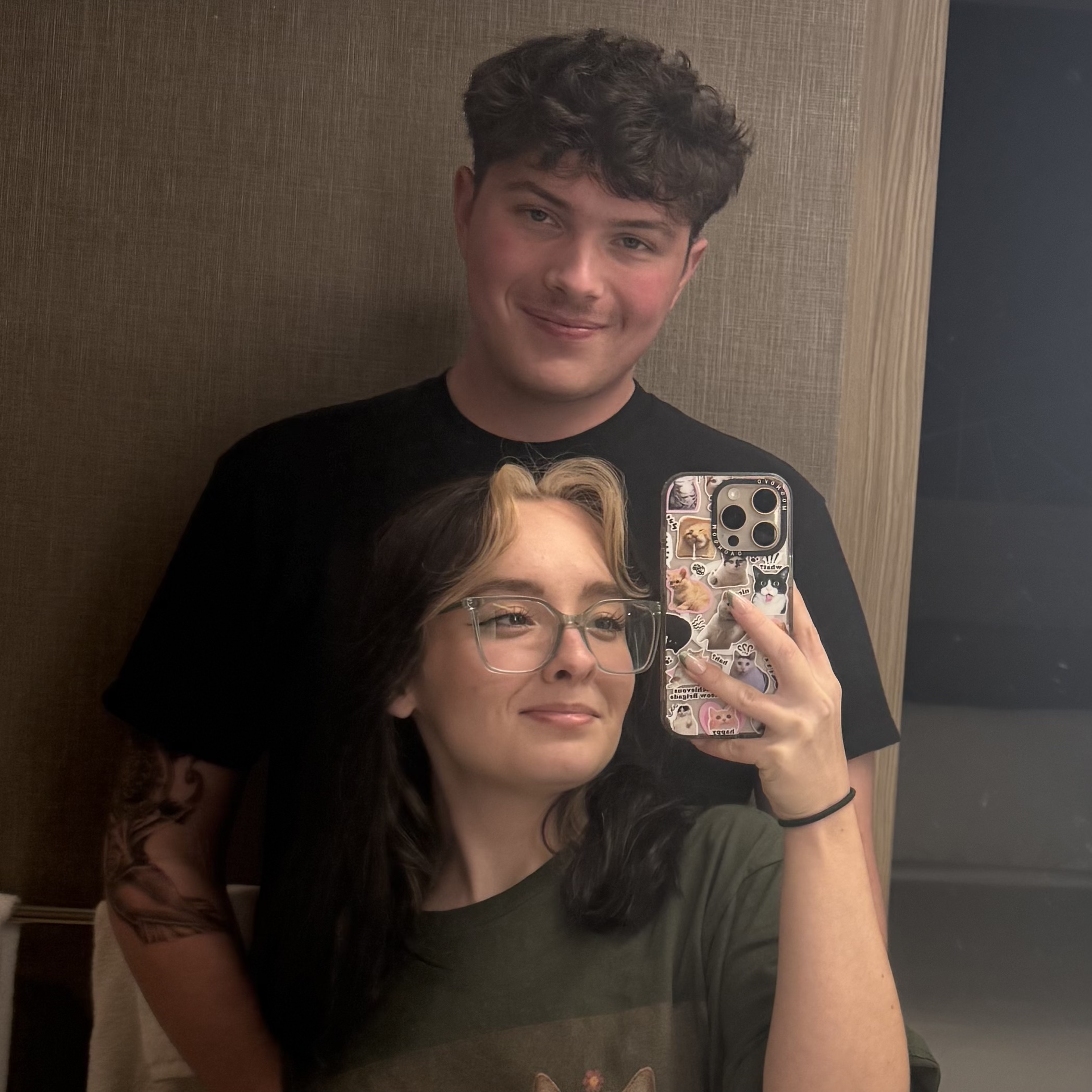 A picture of Gavin and his girlfriend.